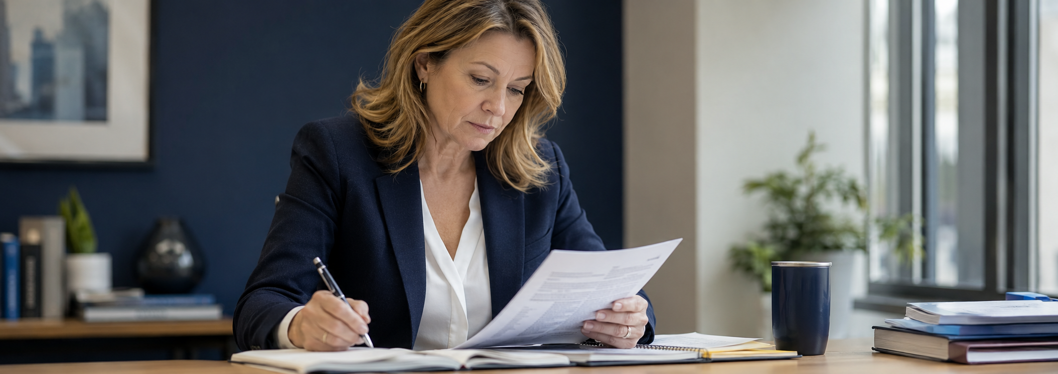 Compliance officer reviewing ACH reports