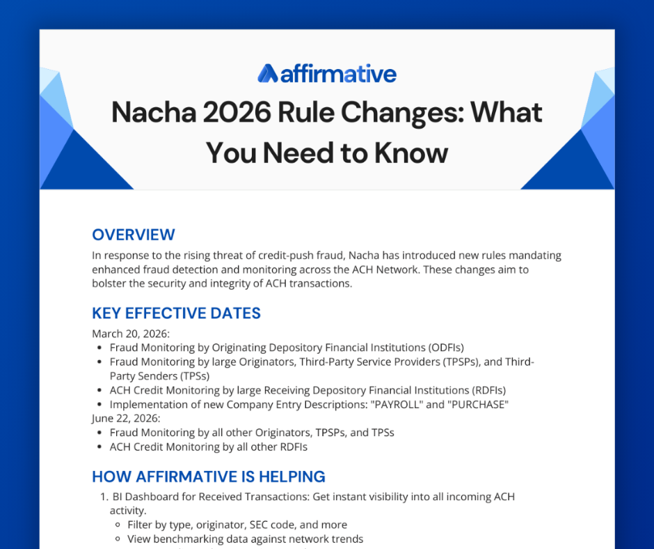Nacha 2026 Rule Changes and What You Need to Know